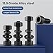 BNUOK (30 Sets) M5 x 60mm Hex Socket Head Cap Screws Bolts and Nuts, Flat & Lock Washers Kits, 12.9 Grade Alloy Steel, Allen Socket Drive,Black Oxide Finish, with Hex Spanner