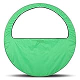 DRUNA Funda de Aro Bolsa para Aro de Gimnasia Rítmica | Ideal para Competencias y Entrenamientos,60-90 cm Verde Claro