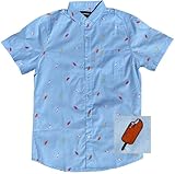 M MOLOKAI SURF Boys Shirts Fun Hawaiian Short Sleeve Shirt (Ice Cream, Small)