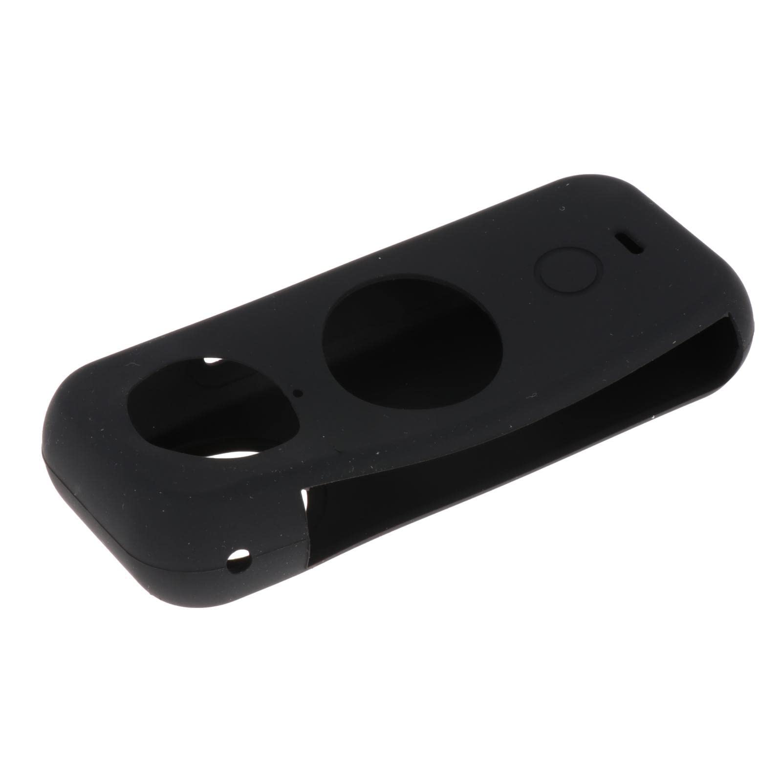 Custodia in silicone antigraffio per una fotocamera tascabile x2 accessori nero, Set da 5 (nero), See Description, come descrizione