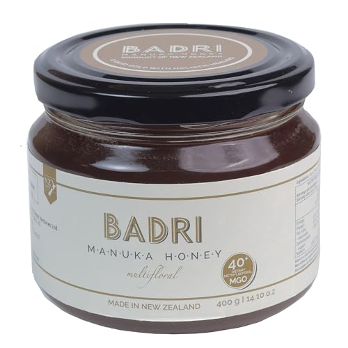 Image of Badri Manuka Honey | Multifloral 40+ MGO, 400gm | 100% Natural | Pure Organic Raw Unprocessed Honey | Harvested in New Zealand