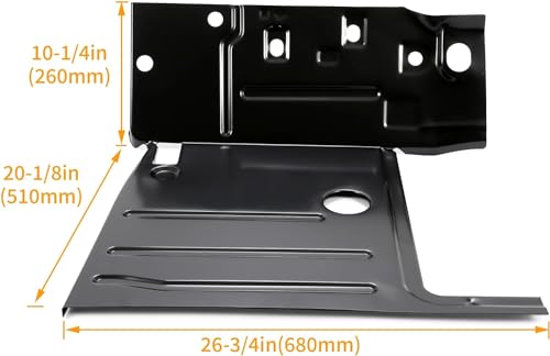 KUAFU Floor Pans Compatible with 1947-1954 Chevy Chevrolet GMC Truck LH/RH Steel Black Electrophoresis - Thumbnail 3