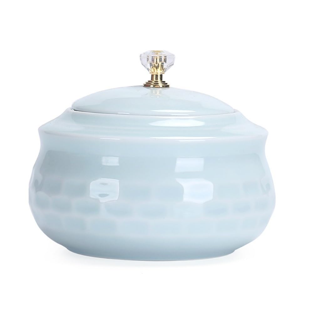 Pojemniki na herbatę i przechowywanie Celadon, pojemnik do przechowywania herbaty sypkiej, ceramiczny słoik z uszczelnieniem, chiński zestaw do herbaty, słoik na herbatę Wake Up (E)