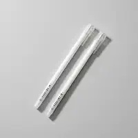 Kit 2 Caneta Branca Gel Ponta Fina 0.6mm Para Design de Sobrancelha Desenho Marcador Colorir Canetas Brancas Pintar Livros Profissional Artesanato