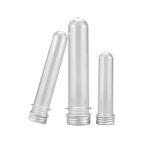 10pcs Plastic Storage Tubes Lab Test Tubes with Screw Lid Round Bottom Containers(100ml)