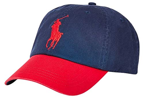 POLO RALPH LAUREN Men's Classic Big Pony Baseball Cap - Navy/Red