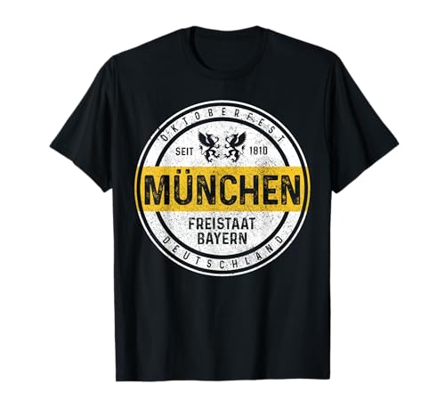 Munich Oktoberfest Bavarian Bavarian Pride Vintage Gift T-Shirt