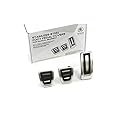 Skoda 5E1064200 Pedalkappen 3-teilig Sport Edelstahl gebürstet Tuning Sportpedal, nur für Schaltgetriebe