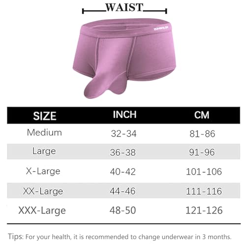 ZONBAILON Men's Bulge Enhancing Brief Dual Pouch Underwear Breathable Bikiniβs Boxer Modal Trunk