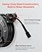 VEVOR Pressure Washer Hose Reel, 60 ft x 1/4 inch Retractable Power Heavy-Duty Steel Washer Hose Reel, 4000PSI Max, Auto-Rewinding, Flexible Wall/Floor Mounted for Car Washing,Garden,Floor Cleaning