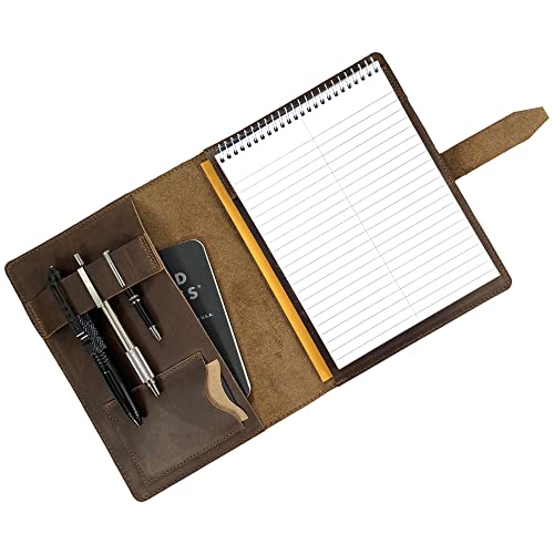 Leather Worx, Notepad Cover Handmade from Full Grain Leather (Notepad
