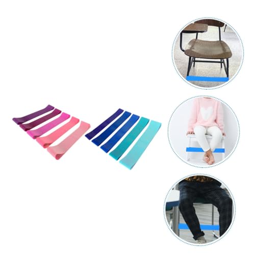 STOBOK 10 Pcs Elástico Para Perna Bandas Relaxantes Para Pernas De Cadeira Bandas De Treino Faixas D