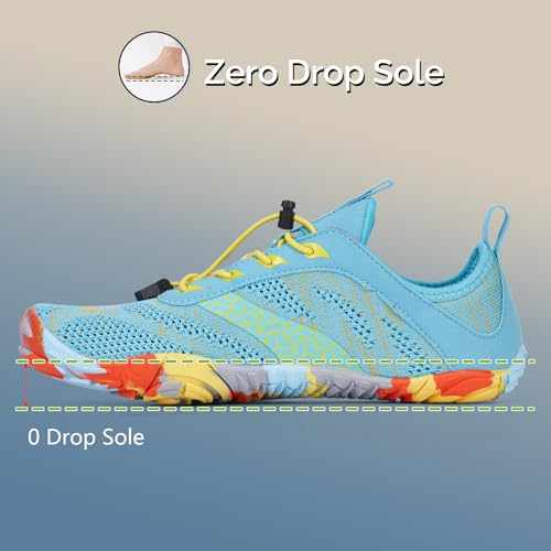 Image of HiGropcore Barefoot Shoes Women Men Hike Minimalist Shoes Wide Toe Box Zero Drop Grounded Footwear for Hiking Walking Daily Wear