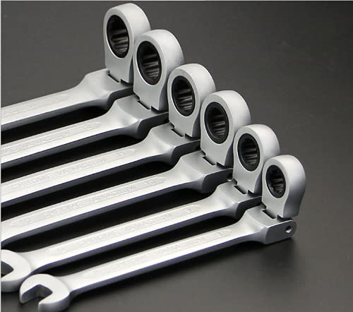 Ratsche Mit Gelenk Ratschenschlüssel Set Gelenk Ring Maul Schlüssel Satz 6-32mm Werkzeug 22 Tlg Werkzeug Set CMRG13T-16 Werkzeugsatz