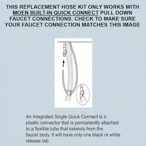 Moen Replacement Hose Service Kit for Moen Pulldown Kitchen Faucets, 150259 - image 4