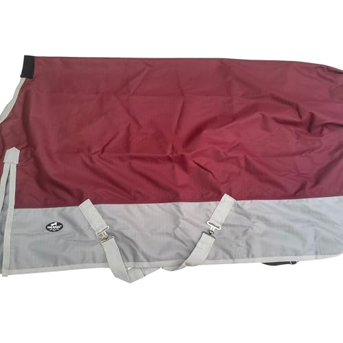 Image of 1200D Waterproof and Breathable Horse Sheet TGW Rding Horse Blanket (70 inch, Wine)