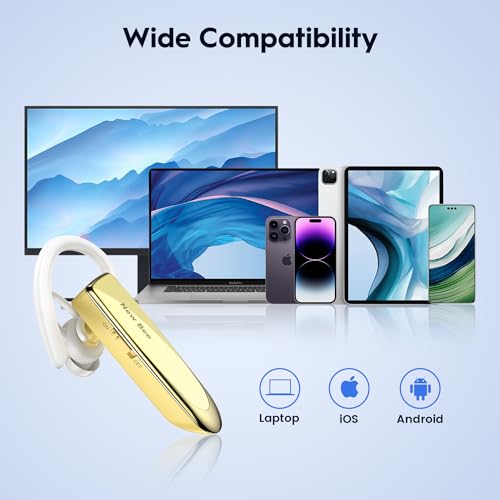 Oreillette Bluetooth V5.0 kit main libre invisible pour iPhone Samsung