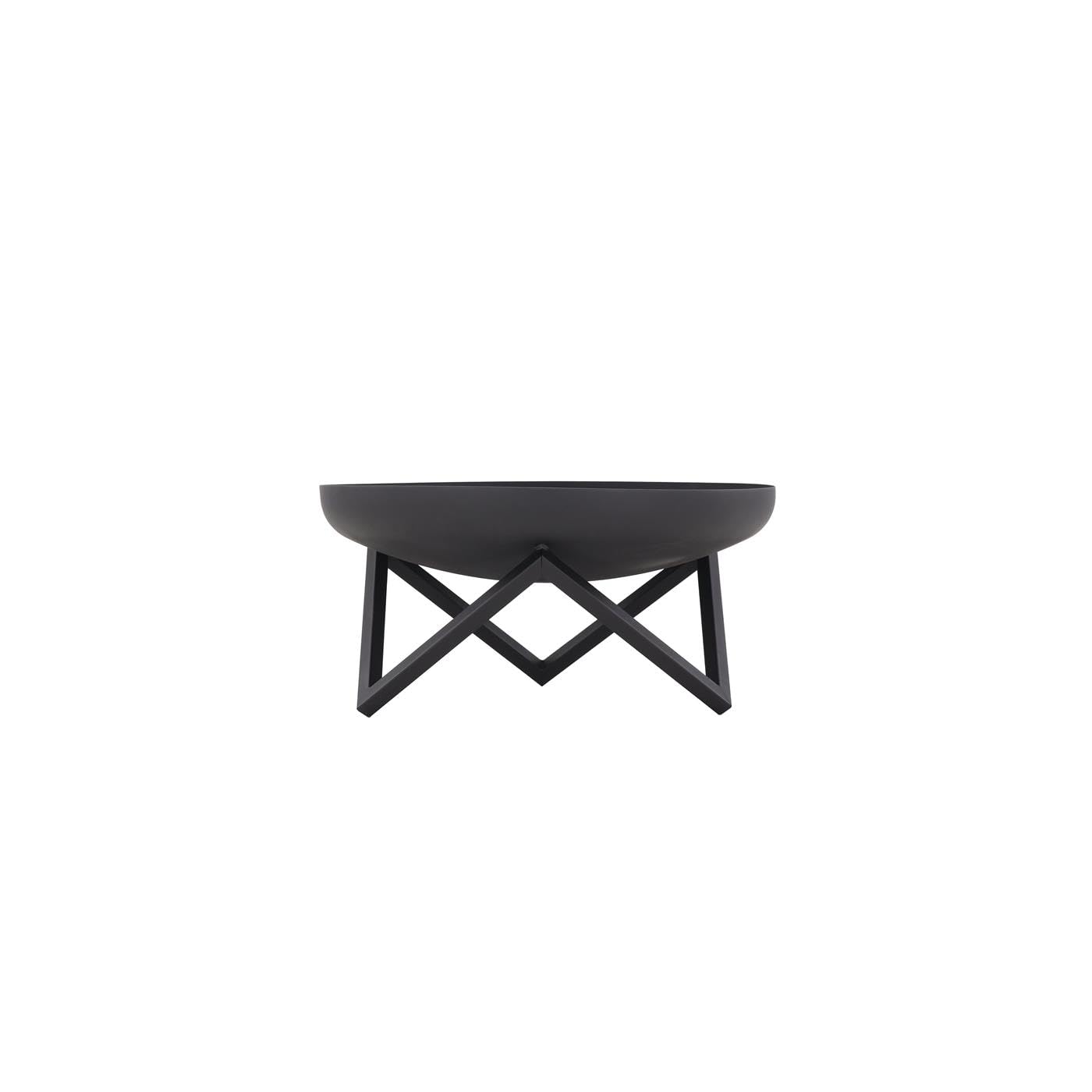 Brasero pan10 en acier noir de 60 cm pour prolonger vos soirées d'été
