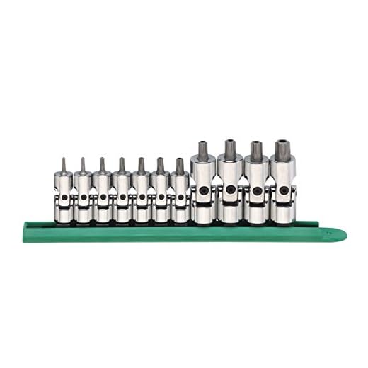 GearWrench 81052 Universal-Torx-Bit-Steckschlüssel-Set, manipulationssicher, 6,35 mm (1/4 Zoll), 9,5 mm (3/8 Zoll) Antrieb