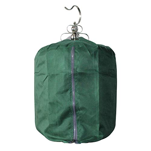 Yinuneronsty Round Bird Cage Blanket, Light Blackout Canvas Sunscreen Cover for Parrot Cage, polyester, 3, Comme montré