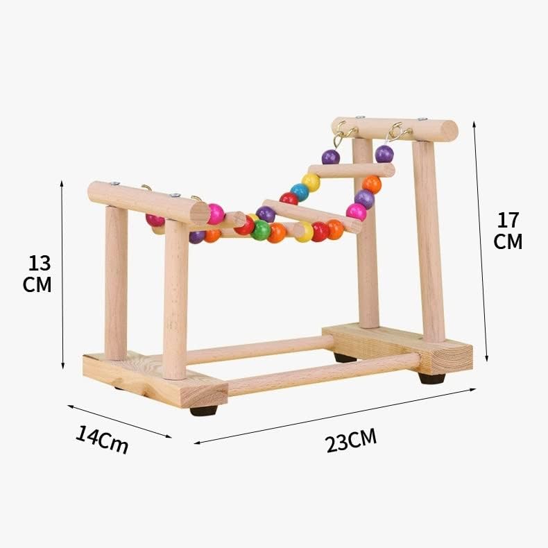 Parrot Playstand Parrot Bench Parrot Training Station Shelf Climbing Ladder Tiger Skin Peony Swing Ladder Bird Toy Bird Playground