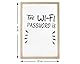 ATOSA Weißes Wandschild Dekoration Passwort WiFi