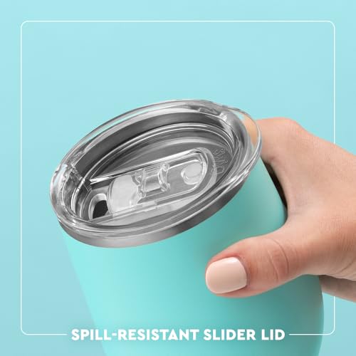 Image of Swig Life 12oz Wine Tumbler with Lid, Stainless Steel, Dishwasher Safe, Portable, Triple Insulated Wine Tumbler (All American)