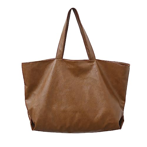 Vllcsla Tote Bags pour Femmes 46.8L Grand Sacs de Courses et Cabas Noir avec Fermeture éclair -...