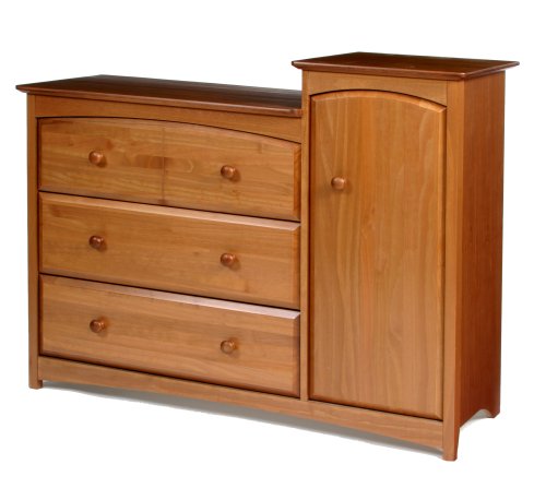 Storkcraft Beatrice Combo Tower Chest, Oak (Discontinued by Manufacturer)