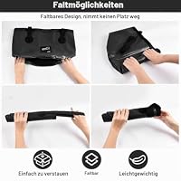 Flintronic Faltbarer Eimer Outdoor Faltschüssel 20L, Platzsparend Outdoor Falteimer, Faltbarer Fischeimer, Aus Langlebigem Planen Gewebe, Als Sandkasten Camping Eimer, Spülschüssel, Schwarz – Ansicht 4
