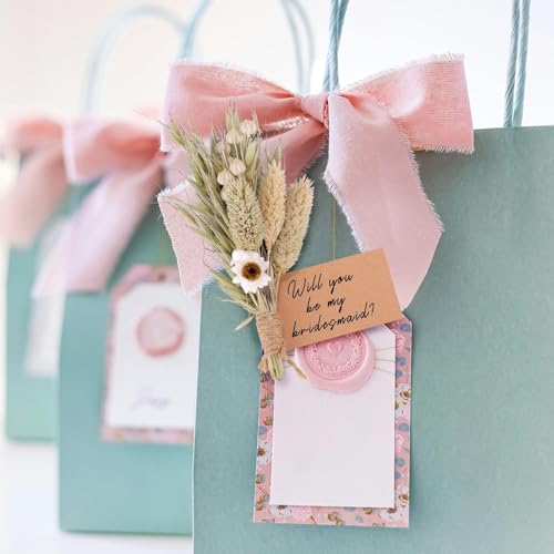 Ramo mini de flores secas natural para propuesta de dama de honor miniatura 5