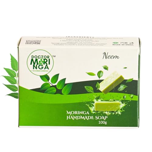 Image of Handmade Bathing Soap- 100gm Pack of 5 | Herbal Soap for Removing Dirt & Impurities no mineral oils added Suitable for All Skin Types, Flavour Neem