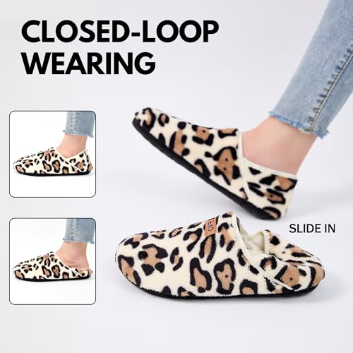 UUBARIS House Slippers for Men Women Furry Slip On Sock Shoes For Traval Indoor Yoga With Thickened Sole2