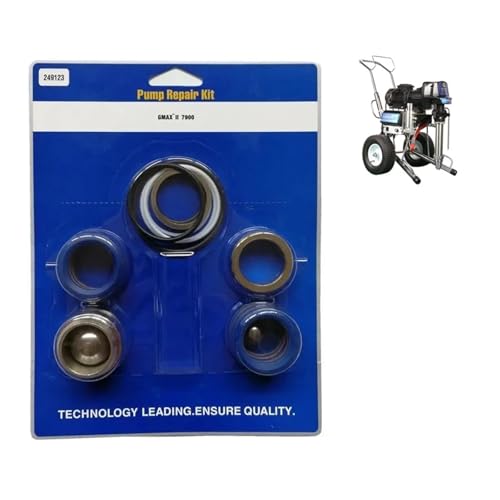 ZKLGS Spritzpistole, 7900/2030 Airless-Farbspritzgerät GH200 Airless-Farbspritzgerät Pumpsprühgerät 7900 Reparatursatz 249123 Pumpensätze für Gartenzaun, Wände, Möbel, Decke