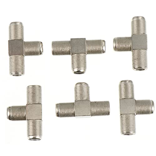 Mikikit 10 Conectores De Tv Cable Coaxial Adaptador De Manguera Enchufe Extensión De Cable Cable De Alimentación Conector Divisor Conector De Manguera Coaxial Tapa De Salida
