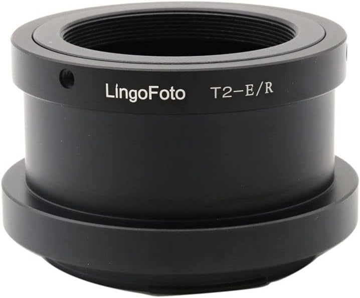 T2-EOS R Lens Adapter Ring for Telescope Microscope T Ring T2 Mount Lens and for Canon EOS RF Mount Camera EOS R52 R62 R8 R100 R50 R7 R10 R3 R5 RP Metal Lens Adapter Ring Manual Focus Adapter Ring