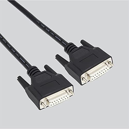 Davitu Wires & Cables - Industrial Grade DB15 Cable Male to Female Parallel Extension Cables 15pin 2 Rows Pinout 1m 5m 10m 30m - (Color: Ivory, Length: 10m)