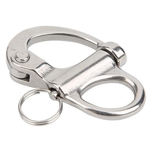 Snap Hook Fixed Snap Snap Hook Rock Climbing Shackle Press Button Type Fastening for MountaineeringHikingCamping High Strength Erosion Portable Quick Release Device