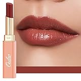 Oulac 2 in1 Lippenstift und Lip Balm, Saftiger und Glänzender lippenpflege Lippenstift,Geschmeidige und Hydratisierte Lippen, Glänzendes Finish für trockene, rissige und spröde Lippen, Vegan (02)