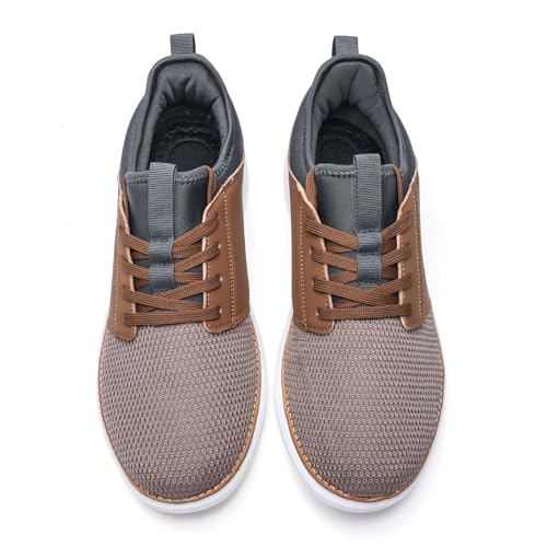Image of Wearbreeze Men's Business Casual Oxford Sneakers - Lightweight Lace-Up Dress Shoes for Work, Travel & Daily Commute