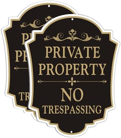 2Pack No Trespassing Sign Private Property With 36 Ghana