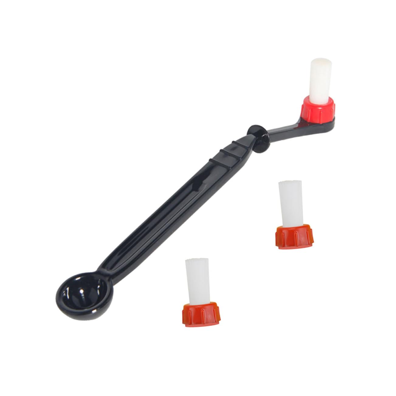 Garneck 3pcs Coffee Machine Cleaning Brush Set Nylon Head Espresso Machine Cleaning Tool Brush Replacement Heads for Coffee Maker Maintenance