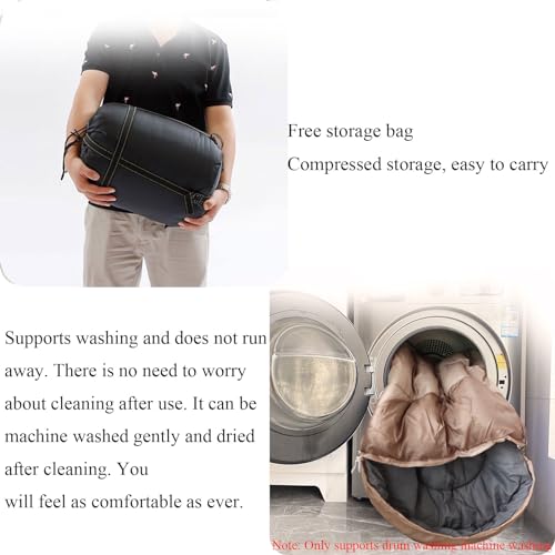 Bolsa de Dormir con Almohada, Ligera, Impermeable y Cálida para Camping al Aire Libre en Temporadas de Verano y Más miniatura 5