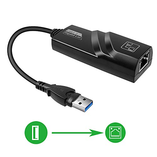 Nologie - Adaptador de red Ethernet Gigabit LAN de 1000 Mbps USB 3.0 a RJ45 para Windows 7, 8, 8.1, 10, Vista, XP; Linux; Mac OS 10.6 y superiores, no requiere controladores