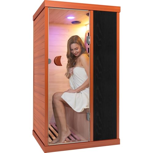 Far Infrared Indoor Sauna 800W with 7 Color Light (110V)