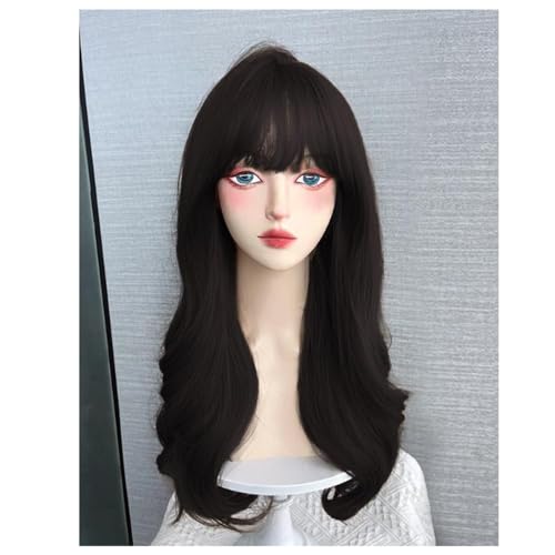 Perruques synthétiques longues durables 65cm cheveux naturels blonds