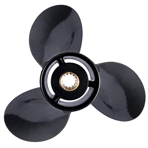 Image of YOUNG MARINE OEM Grade Aluminum Outboard Propeller for MERCURY Engines with 3-1 /4 inch Gearcase 30 /35 /40 /45 /50 /55 /60 /70HP (13 Spline Tooth)