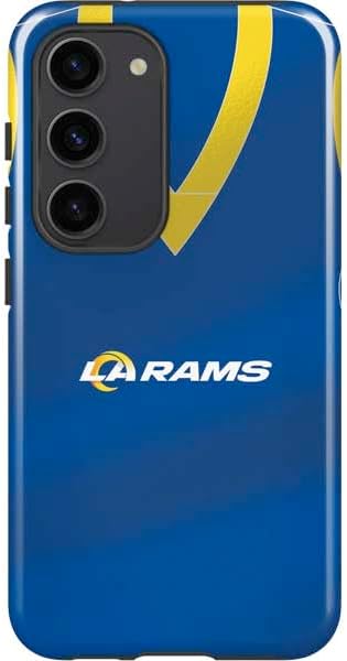 Skinit Pro Phone Case Compatible with Galaxy S23 - Officially Licensed NFL Los Angeles Rams Helmet Design