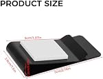 Universal Rear Window Dash Cam Mount, Slide-Down Stainless Steel Vehicle Dash Cam Mount Compatible with All Square Cameras, Easy to Install