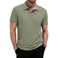 TARAINYA Polo Hombre Algodón Manga Corta Poloshirt con Bolsillo